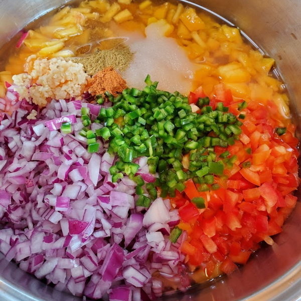 Peaches Are In Season So We Are Canning Peach Salsa And Peach Butter