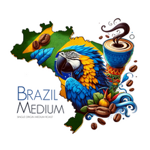 Load image into Gallery viewer, Brazil Medium Roast Air Roasted Half Pound Bag Of Drip Coffee