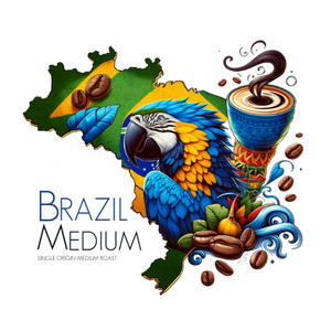 Brazil Medium Roast Air Roasted Half Pound Bag Of Drip Coffee