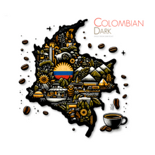 Load image into Gallery viewer, Auto Drip Air Roasted Colombian Dark Roast Half Pound Bag Of Coffee