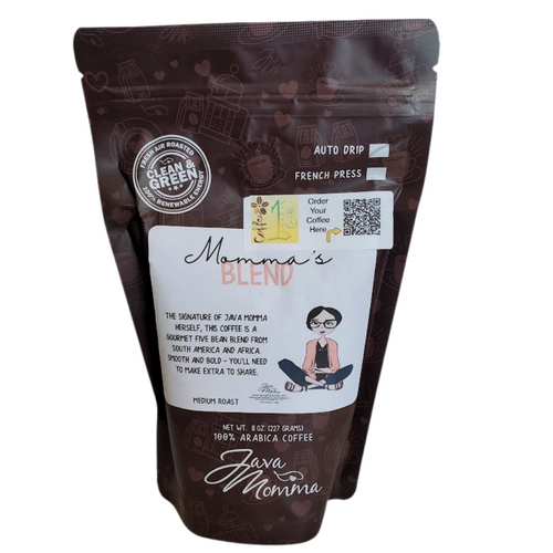 Momma's Blend 100% Arabica Air Roasted Medium Roast Auto Drip 1/2 lb Bag Of Coffee