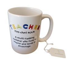 Load image into Gallery viewer, Rockstar Teacher Appreciation Mug - A Thoughtful Gift for Everyday Inspiration. Already Printed. Ready To Ship