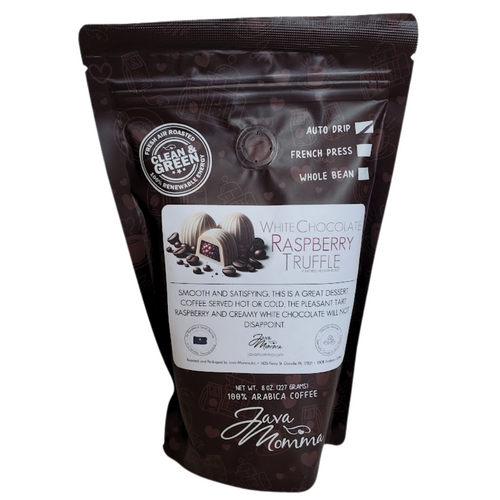 White Chocolate Raspberry Truffle 1/2 lb Bag Of 100% Arabica Air Roasted Auto Drip Flavored Coffee