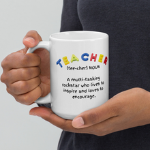 Load image into Gallery viewer, Rockstar Teacher Appreciation Mug - A Thoughtful Gift for Everyday Inspiration. Already Printed. Ready To Ship