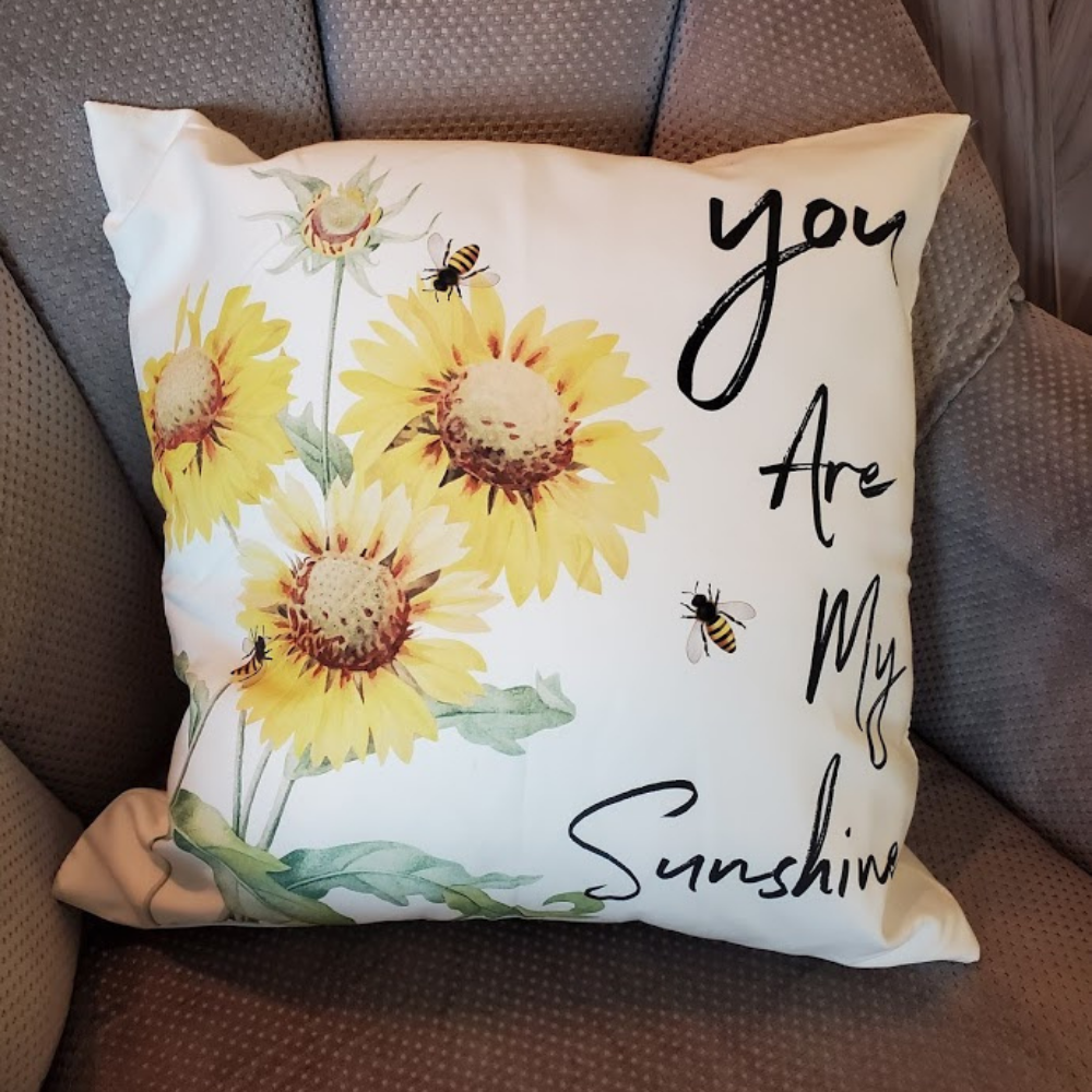 Yellow Sunflower, Spring and Summer Pillow Covers.