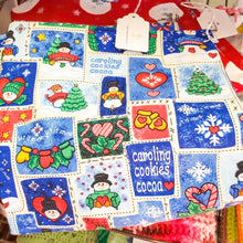 Load image into Gallery viewer, Handcrafted Blue Snowman Christmas Pillow Cover.