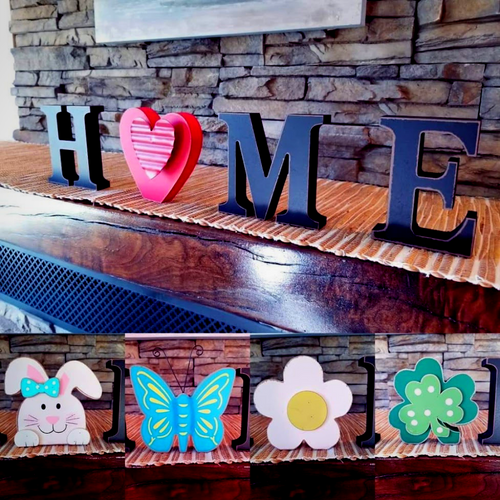 Easy Home Décor Sign For A Quick Change Of Seasons Fall, Winter, Spring, Summer
